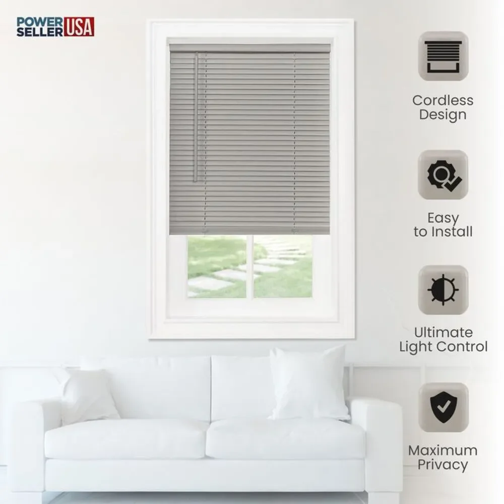 PowerSellerUSA Cordless Window Blinds, Privacy & Light Filtering 1